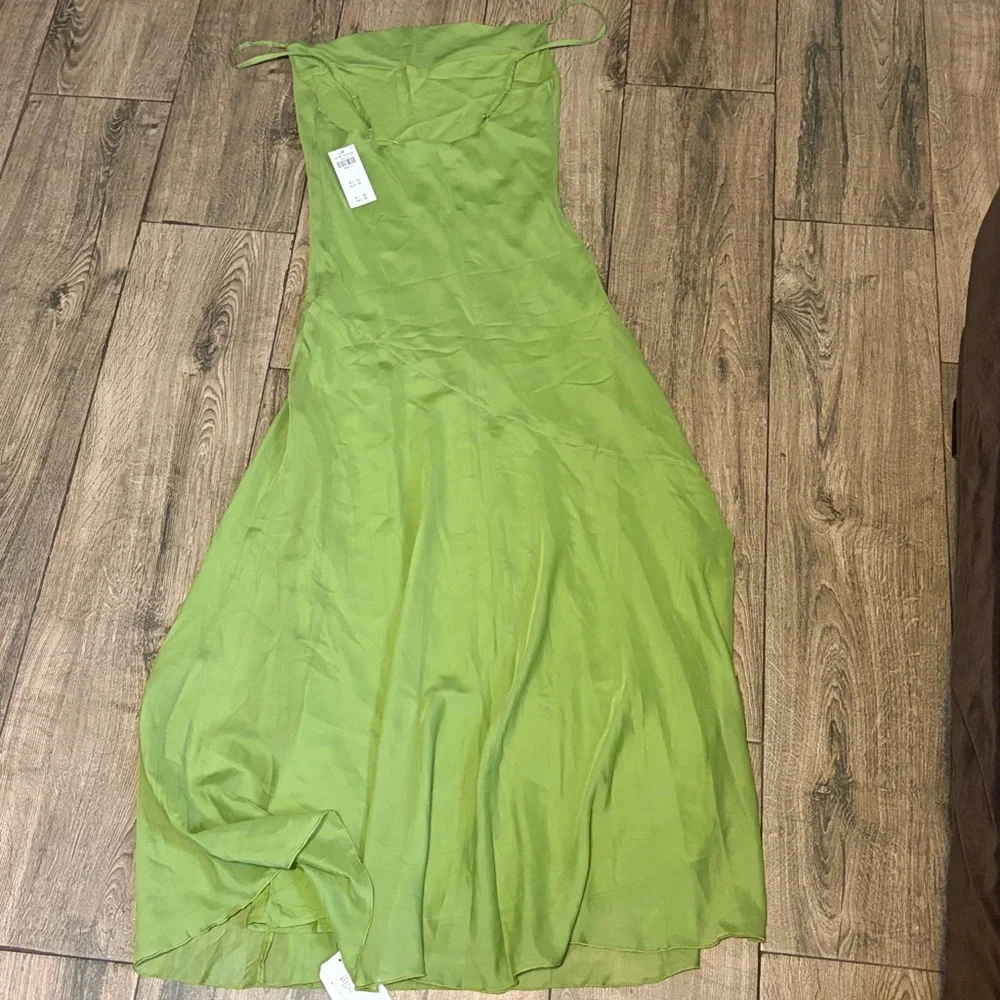 Abercrombie and Fitch Elegant Green Slip Dress
